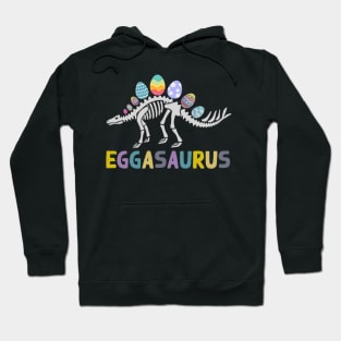 Eggasaurus Stegosaurus Easter Egg Dinosaur Funny Easter Hoodie